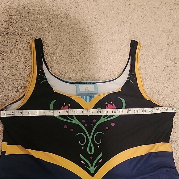 Anna Frozen Costume dress Skater dress Disney Plus size - Picture 10 of 13